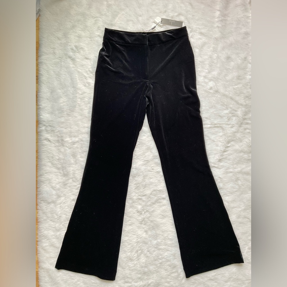 Tahari Black Velvet Pants